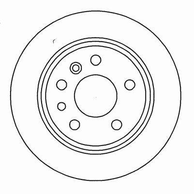 Alanko 305507 Rear brake disc, non-ventilated 305507