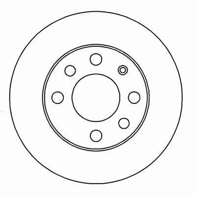 Alanko 305495 Unventilated front brake disc 305495