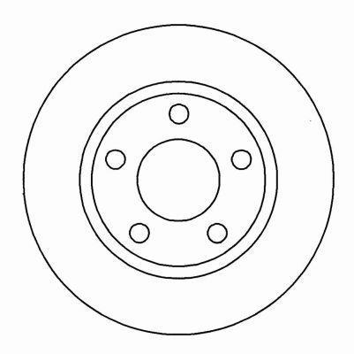 Alanko 305475 Unventilated front brake disc 305475