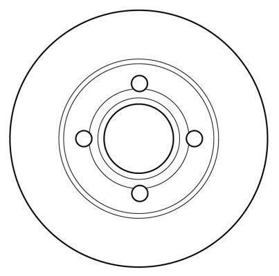 Alanko 305469 Front brake disc ventilated 305469