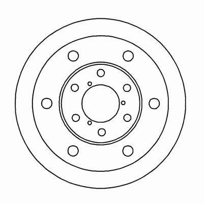 Alanko 305460 Unventilated front brake disc 305460