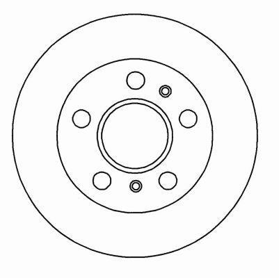Alanko 305429 Rear brake disc, non-ventilated 305429