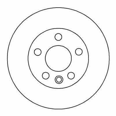 Alanko 305409 Unventilated front brake disc 305409