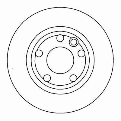 Alanko 305407 Unventilated front brake disc 305407