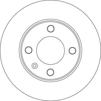 Alanko 305403 Rear brake disc, non-ventilated 305403