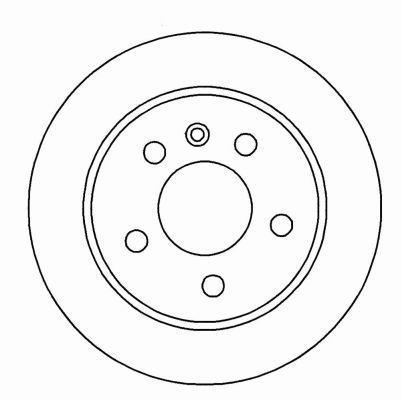 Alanko 305398 Rear brake disc, non-ventilated 305398