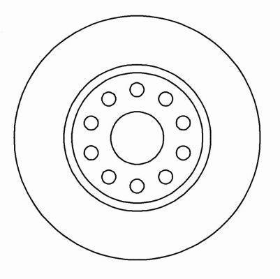 Alanko 305393 Front brake disc ventilated 305393