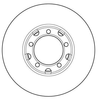 Alanko 305385 Unventilated front brake disc 305385