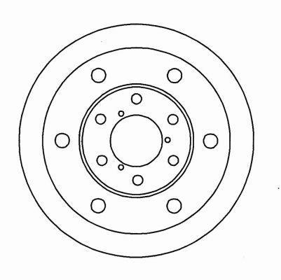 Alanko 305381 Unventilated front brake disc 305381