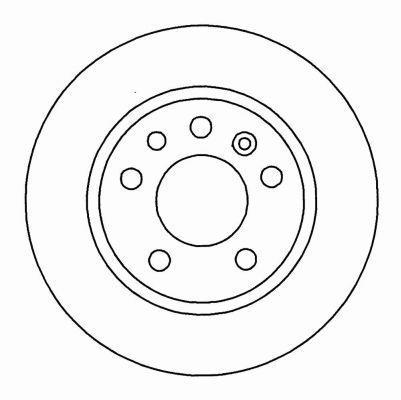 Alanko 305365 Rear brake disc, non-ventilated 305365