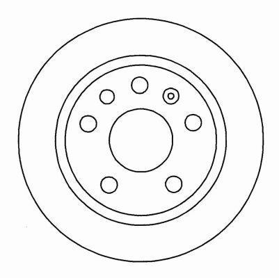 Alanko 305363 Rear brake disc, non-ventilated 305363
