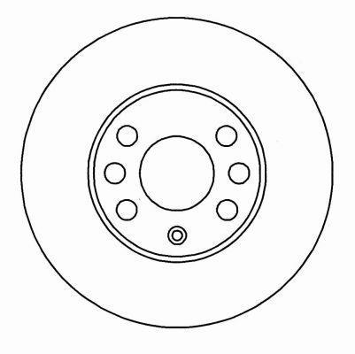 Alanko 305351 Unventilated front brake disc 305351