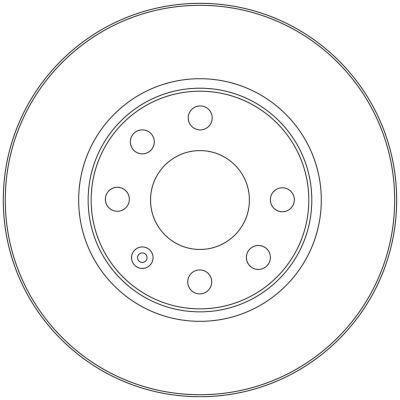 Alanko 305342 Unventilated front brake disc 305342