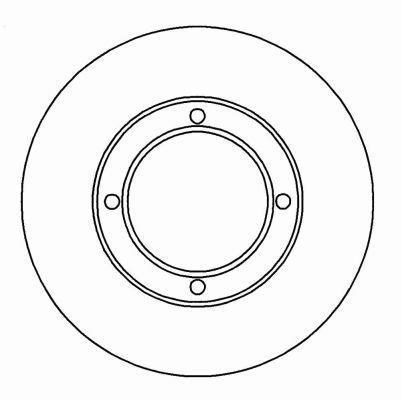 Alanko 305334 Unventilated front brake disc 305334