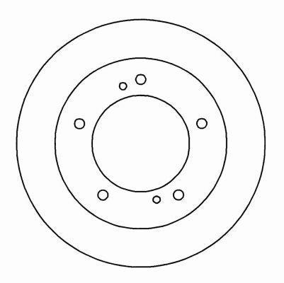 Alanko 305328 Unventilated front brake disc 305328