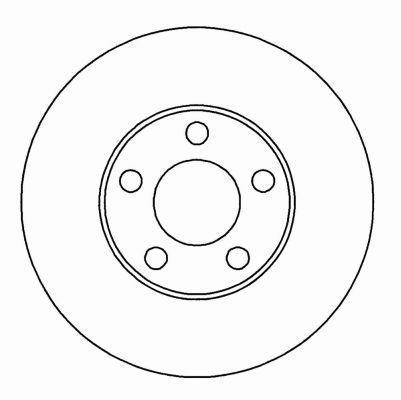 Alanko 305244 Unventilated front brake disc 305244
