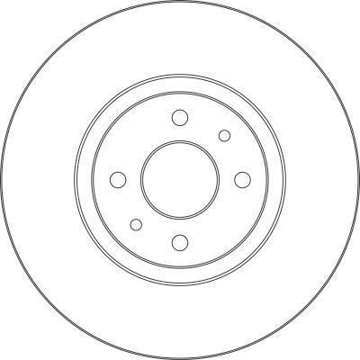 Alanko 305221 Unventilated front brake disc 305221