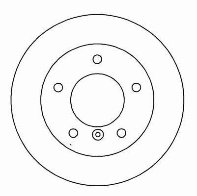 Alanko 305208 Unventilated front brake disc 305208