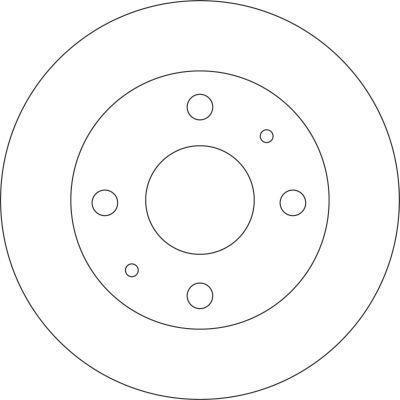 Alanko 305169 Unventilated front brake disc 305169