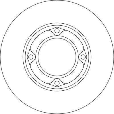 Alanko 305164 Unventilated front brake disc 305164