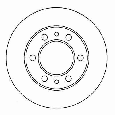 Alanko 305147 Unventilated front brake disc 305147