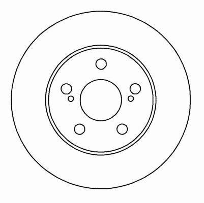 Alanko 305134 Front brake disc ventilated 305134