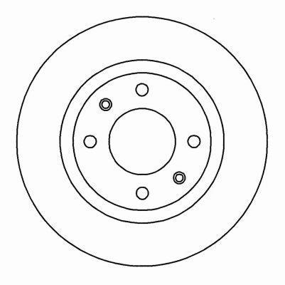 Alanko 305049 Unventilated front brake disc 305049