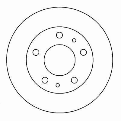 Alanko 305039 Unventilated front brake disc 305039