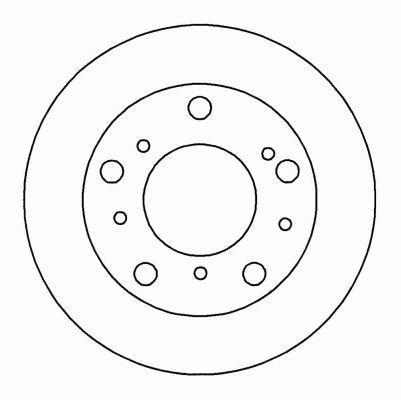 Alanko 305032 Unventilated front brake disc 305032