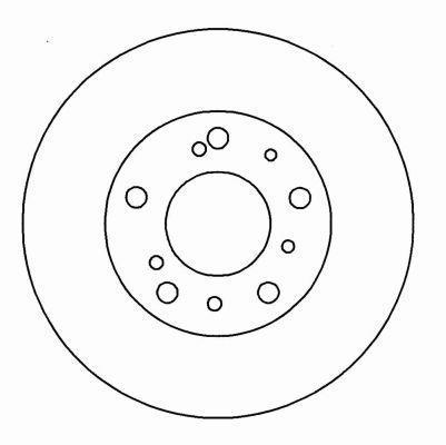 Alanko 305030 Unventilated front brake disc 305030