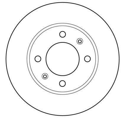 Alanko 305029 Rear brake disc, non-ventilated 305029