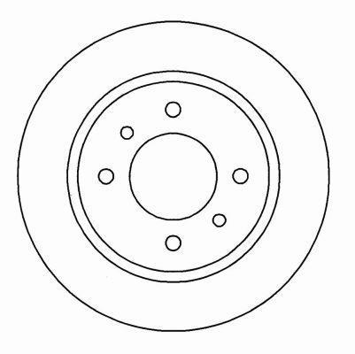 Alanko 304988 Unventilated front brake disc 304988