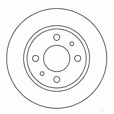 Alanko 304981 Front brake disc ventilated 304981