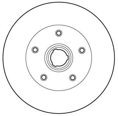 Alanko 304967 Rear brake disc, non-ventilated 304967