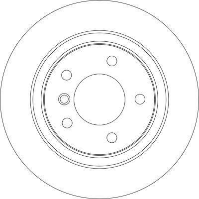 Alanko 304945 Rear ventilated brake disc 304945