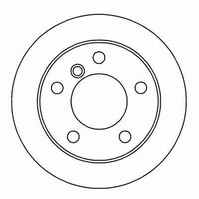 Alanko 304939 Rear brake disc, non-ventilated 304939