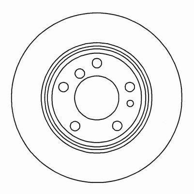 Alanko 304938 Rear brake disc, non-ventilated 304938