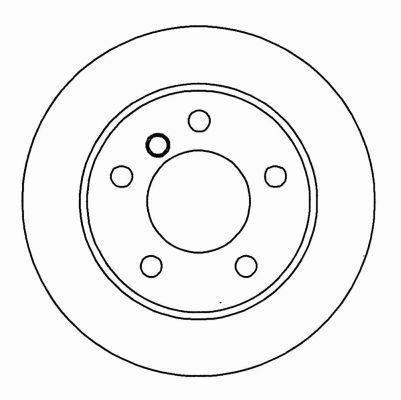 Alanko 304936 Rear brake disc, non-ventilated 304936