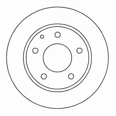 Alanko 304926 Rear brake disc, non-ventilated 304926