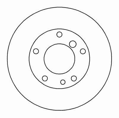 Alanko 304897 Unventilated front brake disc 304897