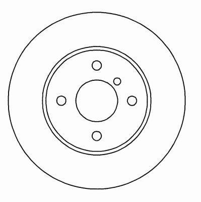 Alanko 304893 Unventilated front brake disc 304893