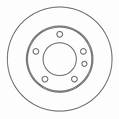 Alanko 304890 Unventilated front brake disc 304890