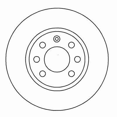 Alanko 304884 Unventilated front brake disc 304884