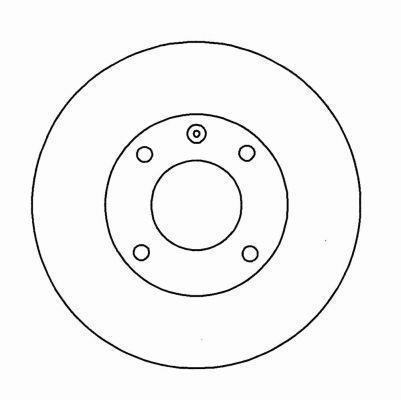 Alanko 304879 Unventilated front brake disc 304879
