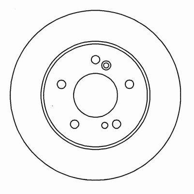 Alanko 304726 Rear brake disc, non-ventilated 304726