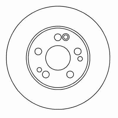 Alanko 304723 Front brake disc ventilated 304723