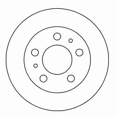 Alanko 304714 Unventilated front brake disc 304714