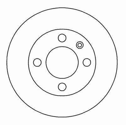 Alanko 304712 Unventilated front brake disc 304712