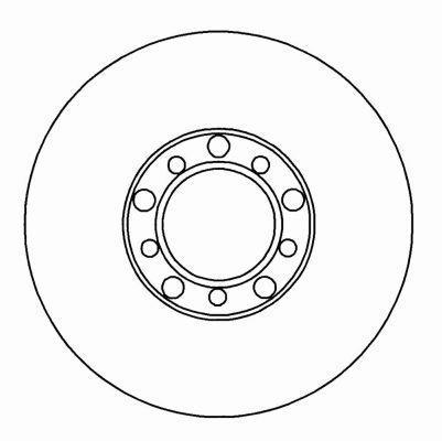 Alanko 304708 Unventilated front brake disc 304708