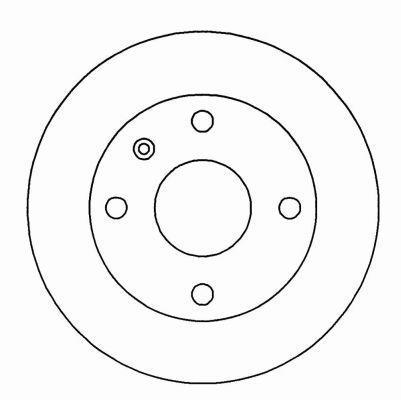 Alanko 304701 Unventilated front brake disc 304701